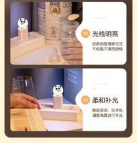 语音控制小夜灯熊猫智能熊猫声控usb家用发光节能氛围灯卧室宿舍