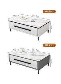 Solid Wood Extendable TV Cabinet and Coffee Table Set