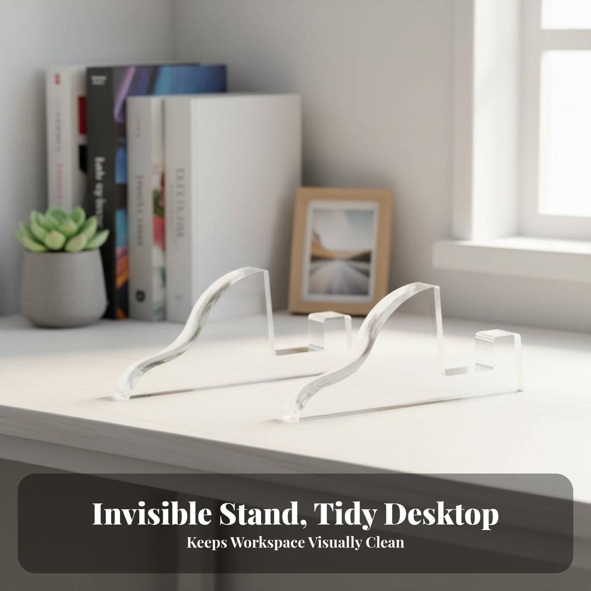 Acrylic Photo Frame Stand Tool Assembly Acrylic Display Support Simple to Clean Certificate Display Easel for Home Decor