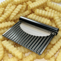 Wave Cut Potato Slicer, Stainless Steel French Fry Cutter, Multi-Function Kitchen Tool