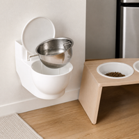 Pet Toilet-Shaped Water Dispenser for Cats and Dogs, Automatic Drinking Fountain Bowl