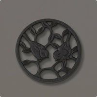 Cast Iron Trivet Heavy Duty Metal Heat Mat Rustic Finish