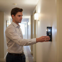 Wall Mounted Flashlight Push Button Function Hotel Emergency Torch for Hallways