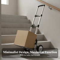Stair Climbing Hand Truck Foldable Step Climber Cart Portable Folding Luggage Cart for Apartment Dwellers, Movers, Stairs, Travel, Office