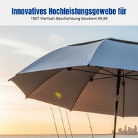 1 Piece Portable Beach Chair Umbrella 360° Rotating Camping Shade Outdoor Sun Shelter UV Safe Material Adjustable Function Suitable for Fishing Hiking Beach