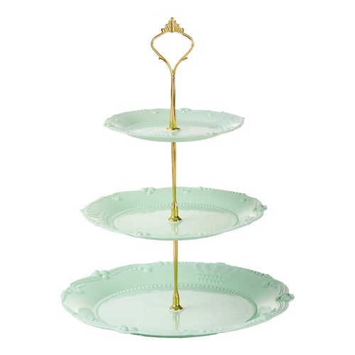 3-Tier Cake Stand Decorative Edging Tiered Dessert Stand Ornate Rim