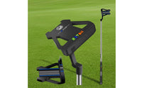 Stainless Steel Putter Practice Aid Zinc Alloy Putting Practice Tool No Assembly Required Putting Stroke Practice Aid Portable for Beginners