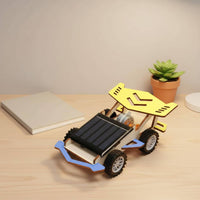 Wooden Solar Powered Car Great Gift Idea Wooden Assembly Toy for Classroom, Kids