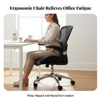 Ergonomic Chair with Headrest Lumbar Support Highspine Reclining Chair 360° rotate for People Working from Home, Students