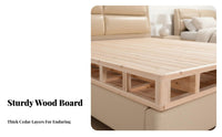 Premium Thick Foldable Wooden Slat lattice Quiet Operation rollable Wooden Bed Slats noiseless Mattress Support robust Duty for Students, Homeowners, Renters, on Floor, Guest Room