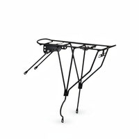 Welded Rear Bike Cargo Rack Cylindrical Frame Mountain Bike Rear Rack Flat Top Platform Mounting Brackets