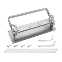Manual Leather Skiver Skiving Tool Leather Splitter Paring Machine Peeling Machine Replaceable Blade Stainless Steel Frame Suitable for Leathercraft Workshop