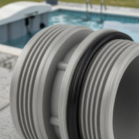 4 Pieces Sealing Rings Threaded Pool Hose Adapter PTFE Threaded Pool Hose Fitting Thread Seal Tape Stepped Barb Adapter