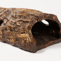 Leopard Gecko Shelter, Aquarium Ornament, Hideout, Cave-Type Shelter, Tank Hideout, Ceramic, Brown, Beige