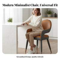 Upholstered Side Chair Light Luxury Household Furniture Modern Design Ergonomic Backrest for home dwellers, Restaurant Owners