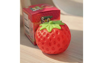 Scented Soft Strawberry Squishy Squeezable Strawberry Press Toy Relaxing Slowreturn Toy Cute for Children, Adults, Desk