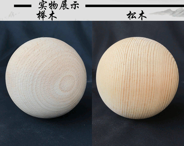 Custom R$H Solid Wood Ball Stair Railing Half-Round Furniture Accessory