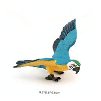 Bird Figurine Hand-Painted Small Bird Ornament Animal Model Textured Sculpture Decorative for Collectors, Shelf, Desk