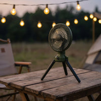 camping Fan with Tripod Operated Tripod Fan Foldable for Campers