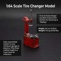 1:64 Scale Tire Changer Model for Garage Diorama, Realistic Miniature Repair Shop Tool, Hobbyist Res - Image 7