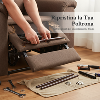 Folding Recliner Chair Parts and Accessories - Armrest, Lock, Brake, Elastic Rope, Connector