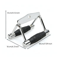 Knurled V-Shaped Handle Non-Slip V Bar Attachment Multi-Functional Row Handle Versatile for Home Gym