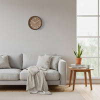Silent Precision Wall Clock Lumber Residence Decor Easy to Hang for Living Room
