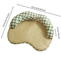 Cat Bed with Raised Edge Low-Rise Woven Cat Bed Washable for Cats