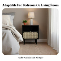 Rattan Drawer Cabinet Nordic and fashion Rattan Drawer Side Table Minimalist Design