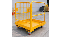 Forklift Cage Wire-Mesh Forklift Personnel Workstation Locking Pin Industrial Gear for Warehouse