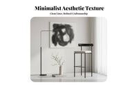 Upholstered High Stool with Supportive Restrest Utilitarian Look Bar Chair Designer-Look Modern Minimalist for Adults