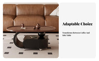Movable on Wheels Oval Rolling Storage Cart Space-Saving Design Wheeled Storage Table 360° Swivel Casters Living Room Furnishing Multifunctional for Apartment Dwellers, Homeowners, Families, Small Areas, Bedroom, Home Office
