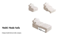 Folding Floor Mattress Multifunctional Sleeper Chair Multi-Functional Design Portable for Apartment Dwellers, Students