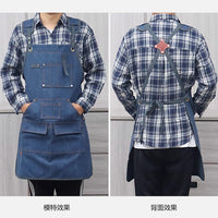 Canvas Apron for Craftsmen, Outdoor Woodworking, BBQ, Barista, Work Apron, Custom