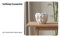 Heart-Shaped Vase Aesthetic Decor Geometric Heart-Shaped Vase Thoughtful Gift