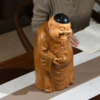 Chinese Style Landlord Figurine Resin Sculpture for Study or Tea Table