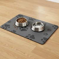 Waterproof Non-Slip Pet Feeding Mat for Dogs and Cats, Easy Clean Washable Placemat