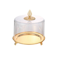 Footed Base Clear Cake Dome Acrylic Cake Dome Reusable for Dining Table