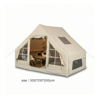 Spacious Inflatable Camping Tent Family Inflatable Cabin Tent Sunshade Shelter Long-Lasting for Campers