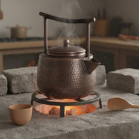Chinese Style Copper Teapot Large Capacity Tea Kettle Handmade Copper Tea Pot Thickened Body