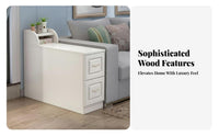 Nordic aesthetic Narrow Storage Cabinet Space-Saving Side Table multipurpose Household Furniture Rounded Corners for Apartment Dwellers, Homeowners, Students, Living Room, Small Spaces, Entryway, Home Office