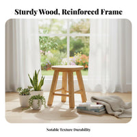 Round Top Plant Stool Multi-Functional Four-Legged Round Top Stool Stable Design Nordic Design for Home Decorators, Corner Areas