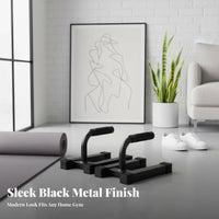 2 Pieces Press-up Stands Non-Slip Press-up Stands Floor Exercise Stands Reduces Wrist Strain Fitness Equipment Comfortable
