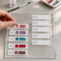 Japanese Style 5-Color Acrylic Nail Art Display Board with Tips