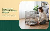 Stainless steel parrot cage