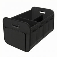 Foldable Trunk Organizer Oxford Cloth Partitioned Storage Box Central Divider