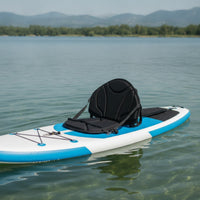 Padded Kayak Seat with Storage Bag Contoured Kayak Seat with Backrest for Fishing