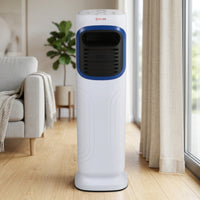 Floor-Standing Humidifying Air Cooler Vertical Fan and Heater Combo Multipurpose Vertical Fan Fan with Heater Portable for Living Room, Bedroom, Apartment