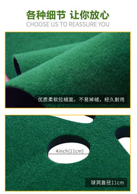 Golf Putting Practice Mat with Big Foot Design for Indoor Use