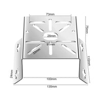 Corner Mounting Bracket Keyhole Slots Hardware 90-Degree Angle